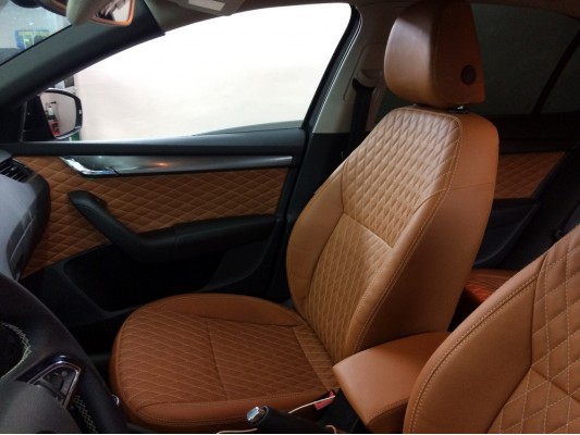 Каркасные авточехлы на Skoda Octavia A7 FL